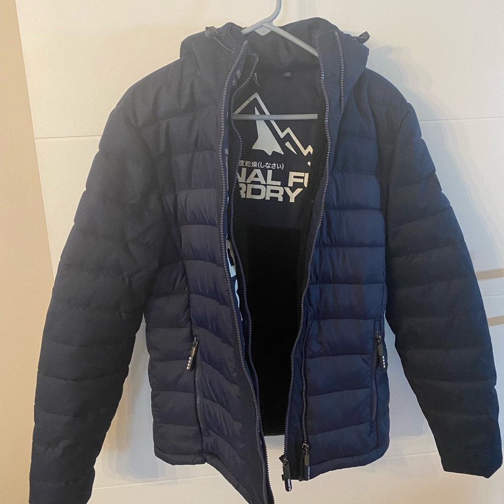 Superdry Double Zipper Puff Jacket Sz. M